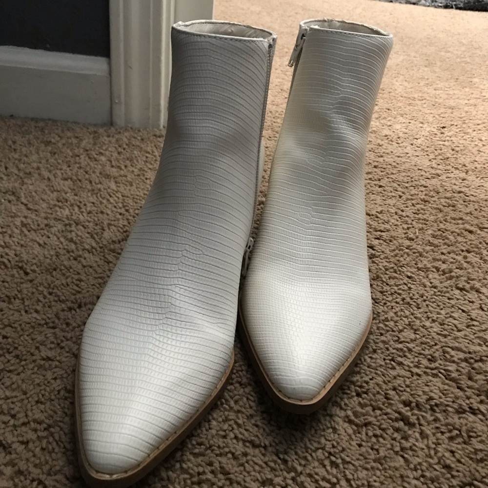 White booties